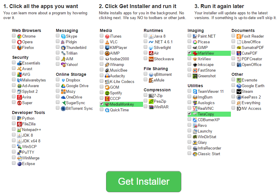 ninite installer for windows 7
